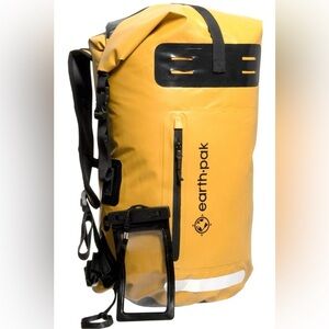 New Earth-pak waterproof bag 35L grey outdoors hiking camping bonus bag